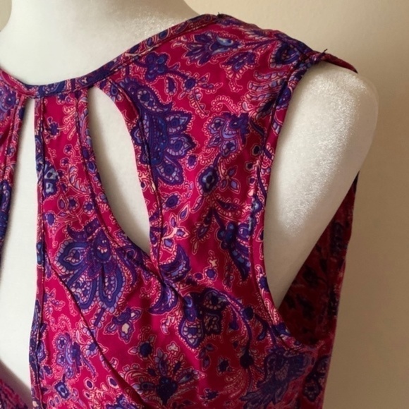 LF paisley floral cut out shift dress size M NWT - Picture 4 of 15